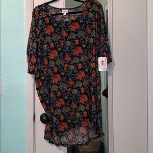 Brand New LulaRoe Irma - Floral Rose Print